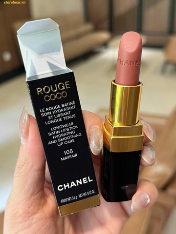 Son Dưỡng Chanel Rouge Coco 105 Mayfair Màu Be Hồng