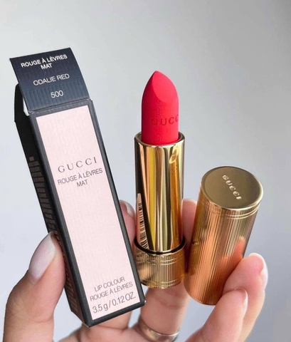 SON GUCCI 500 Olidea Red ĐỎ CAM - Lì Mượt - Hàng Chính Hãng