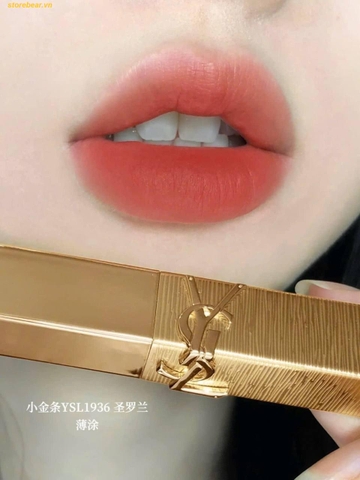 Son Ysl The Slim 1936 Limited Firey Era Màu Đỏ Cam Gạch - Fullbox