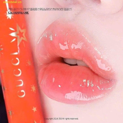 Son Dưỡng Gucci 526 Teresina Red Đỏ Cam Fullbox