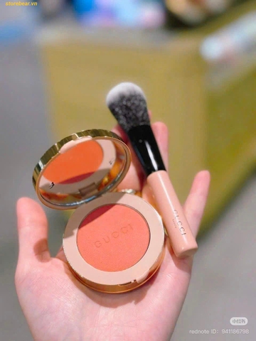 Phấn Má Hồng Gucci Blush De Beauté Màu 08 Soft Red Cam Đào