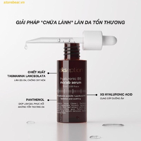 Tinh chất cấp ẩm phục hồi Ekseption Hyaluronic B5 mixlab serum 75ml