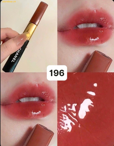 Son Kem Chanel Le Rouge Duo Ultra Tenue Ultrawear Liquid 196 Red Brown Màu Đỏ Nâu Đất
