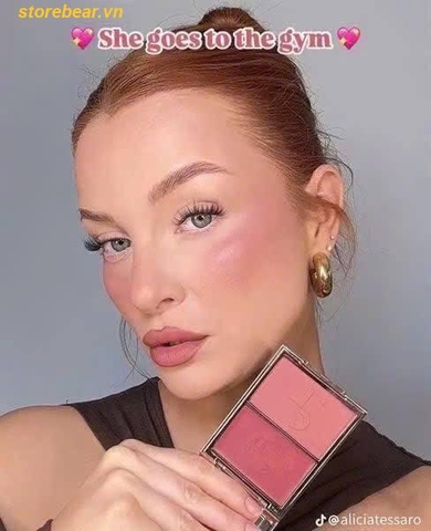 Má Hồng 2 Trong 1 Patrick Ta Cream & Powder Blush Duo - She Goes To The Gym