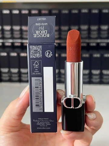 Son Dior Rouge Couture Velvet 737 Mystère - Tone cam đất