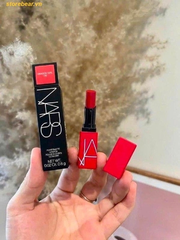 Son NARS Audacious Lipstick - Màu Dragon Girl Đỏ Ruby (Size Mini)