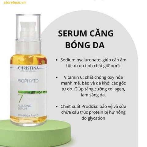 Tinh chất dưỡng da căng bóng Christina BioPhyto Alluring Serum 100ml