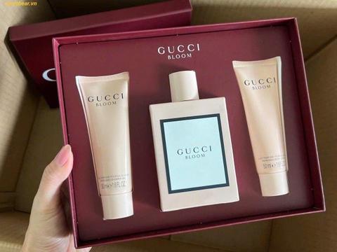 Set Nước Hoa GUCCI Bloom EDP (Nước hoa, sữa tắm, lotion)
