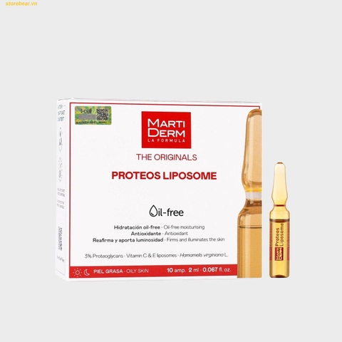Ampoule Chống Oxy Hoá, Phục Hồi, Điều Tiết Bã Nhờn - MartiDerm The Originals Proteos Liposome hộp 30 ống
