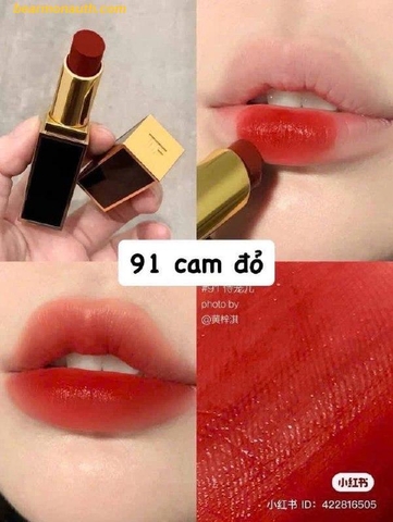 Son Tom Ford 91 - Lucky Star Màu Đỏ Cam Gạch Fullsize Fullbox