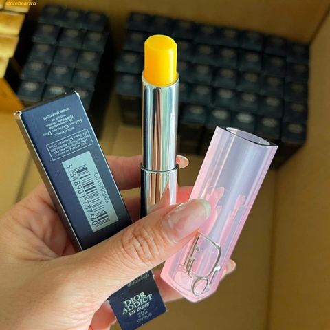 Son Dưỡng Dior Addict Lip Glow 203 Citrus Màu Hồng Nhạt - Mẫu mới 2025