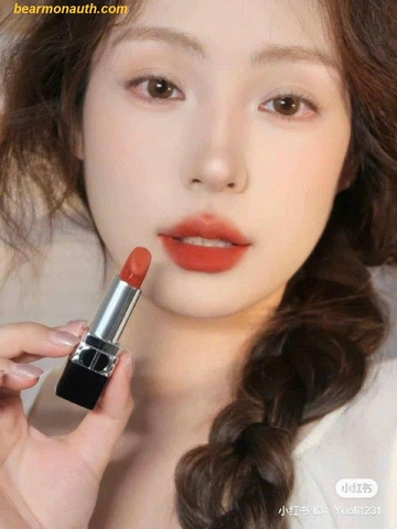 Son Dior Velvet 840 Nude Touch - Màu Đỏ Cam Fullsize Fullbox