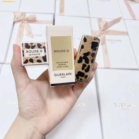 Vỏ Son Guerlain Rouge G Le Fauve Case Họa Tiết Da Báo