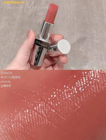 Son Dưỡng Prada Optimizing Care Lip Balm U013 Guava Màu Hồng Cam Đất