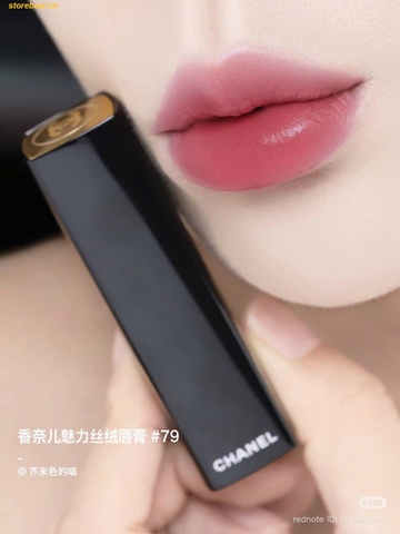Son Chanel Rouge Allure Velvet Le Rouge Velours Lumineux Lipstick 79 Élégante Màu Hồng Nude