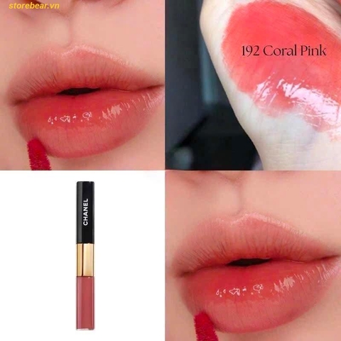Son Kem CHANEL Le Rouge Duo Ultra Tenue Ultrawear Liquid Lip Colour – Màu 192 Coral Pink