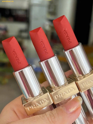 Son Prada Monochrome Hyper Matte Lipstick B06 Dragon Đỏ Cam