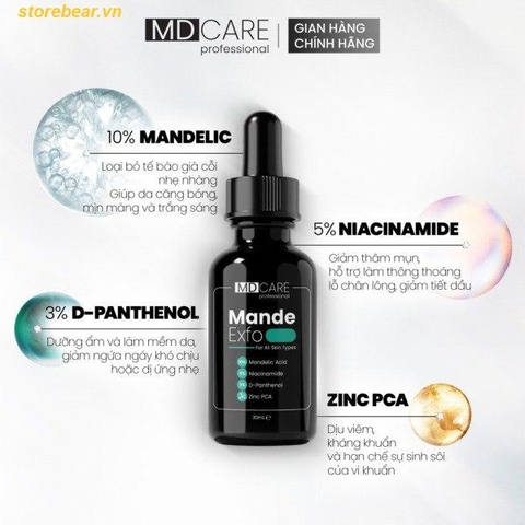Tẩy Tế Bào Chết MD CARE Mande Exfo 30ml