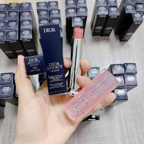 Son Dưỡng Dior Addict Lip Glow Màu 038 Rose Nude Hồng Đất Bản 2025 - Dior_038_Rose_Nude