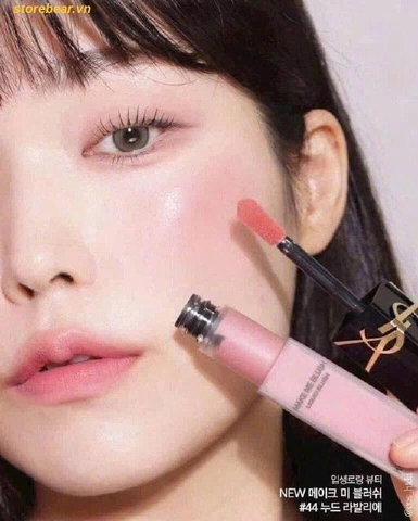 Set 2 Cây Má Hồng Ysl Liquid Make Me Blush - 44 Nude Lavallière + 66 Fuchsia Fling