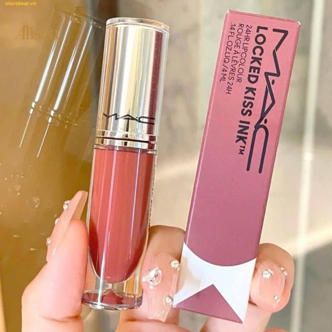 Son Kem MAC Locked Kiss Ink 76 Blushing - Màu Hồng Khô