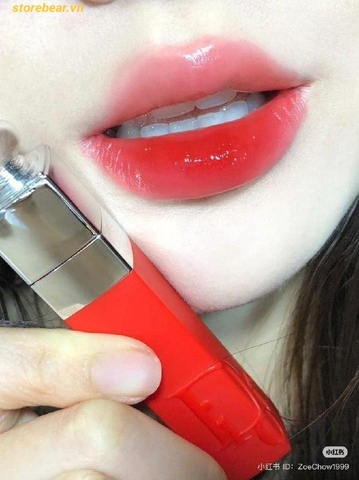 Son Dior Addict Lip Tattoo 561 Natural Poppy - Màu Đỏ Cam Fullbox