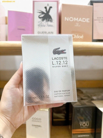 Nước Hoa Nam Lacoste L.12.12 Silver Grey EDP 100ML
