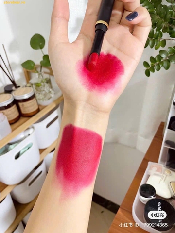 Son Mac Powder Kiss Velvet Blur Slim 889 Ruby New - Màu Đỏ Ruby