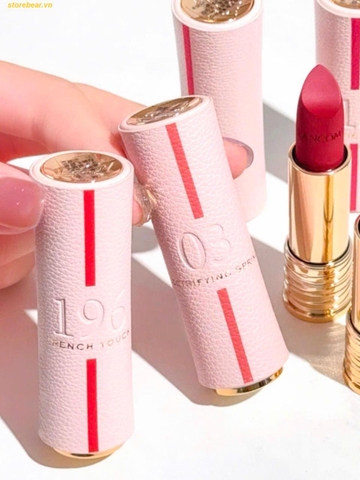 Son Lancôme L’Absolu Rouge Drama Matte 03 Hồng Đào Baby hồng tươi