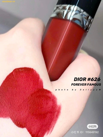 Son Kem Dior Rouge Forever Liquid 626 Forever Famous - Màu Cam Gạch