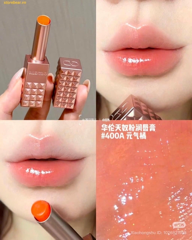 Son Dưỡng Valentino Beauty Rosso Valentino Lip Balm 400A Energetic Orange Fullbox