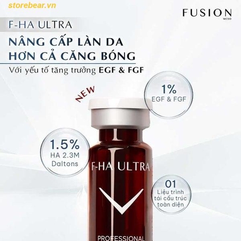 Cấy Căng Bóng & Tái Cấu Trúc Da Fusion Mesotherapy F-HA Ultra (5 lọ x 5ml) - Fullbox