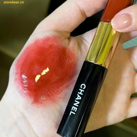 Son Kem Chanel Le Rouge Duo Ultra Tenue 176 - Burning Red Màu Đỏ Cam