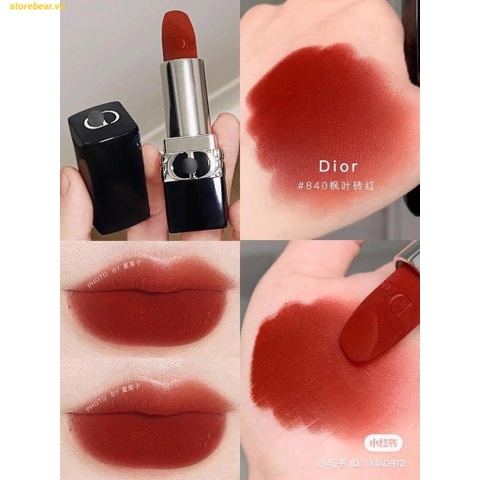 Son Dior Velvet 840 Rayonnate – Màu Đỏ Gạch (bản vỏ cũ)