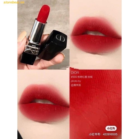 Son Dior Rouge Velvet 999 Đỏ Thuần (bản vỏ cũ)