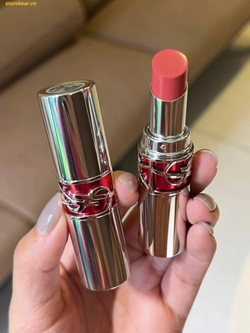 Son Dưỡng YSL Candy Glaze Lip Gloss Stick 13 Flashing Rose Màu Hồng Đào