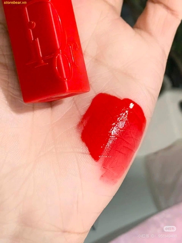 Son Dior Addict Lip Tint Màu 561 Đỏ Cam Fullsize Unbox