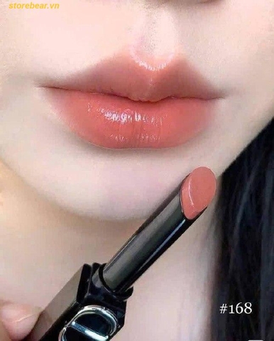 Son Dior Rossetti Rouge Dior On Stage Slim Lipstick 168 Copper Attraction Shine Màu Đỏ Cam
