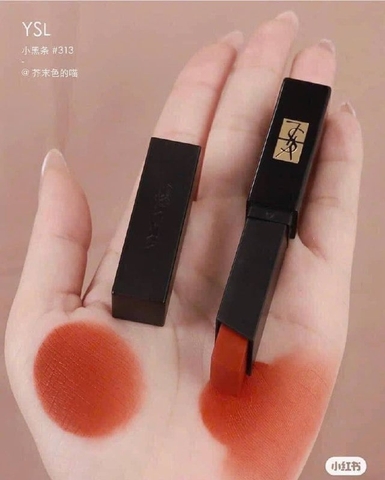 Son YSL Slim 313 Velvet Radical Matte Lipstick - Màu Cam Cháy Đầy Quyến Rũ