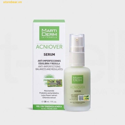 Tinh chất giảm mụn & kiểm soát nhờn - MartiDerm Acniover Serum (30ml)