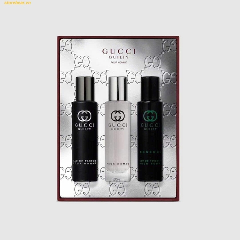 Set nước hoa nam GUCCI GUILTY 3 chai x 15ml