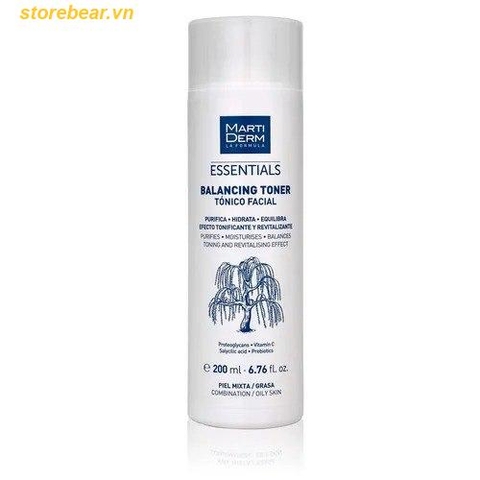 Nước Cân Bằng Làm Sạch Chứa BHA MartiDerm Essentials Balancing Toner 200ml