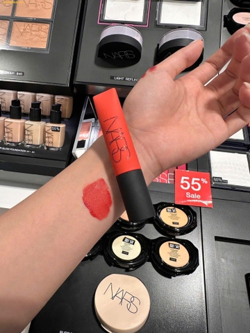 Son Kem Nars Air Matte Lip Color 373 Feisty - Màu Cam Hồng Đào San Hô - fullbox