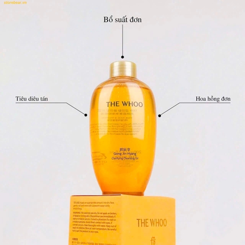 Dầu tẩy trang THE WHOO Gong Jin Hyang Clarifying Cleaning Oil 200ml