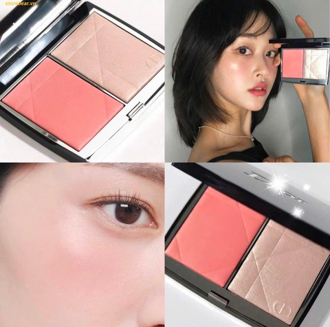 Phấn má hồng Dior Rouge Blush Colour & Glow 257 Hồng cam