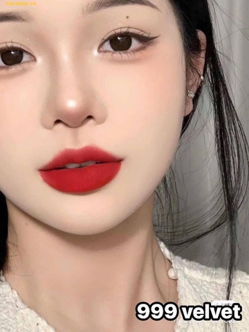 Son Dior Rouge Velvet Màu 999 - Đỏ Tươi Fullsize FullBox