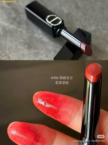 Son Dior Rouge Dior On Stage Lipstick 496 Berry Attitude Đỏ Nâu