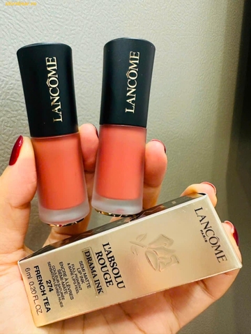 Son Kem Lancome L'Absolu Rouge Drama Ink Semi Matte 274 French Nude - Fullbox