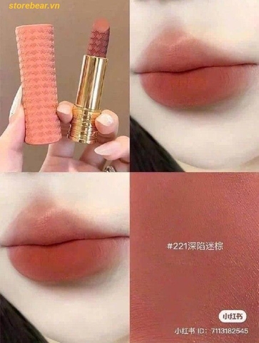 Son Lancôme L'absolu Rouge 221 Dramatised Nude Màu Đỏ Nâu