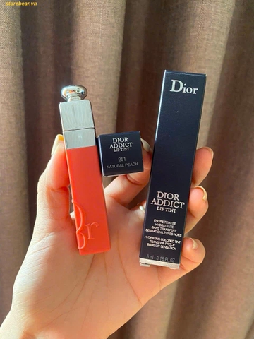 Son Dior Addict Lip Tattoo 251 Natural Peach – Cam Đào Fullbox